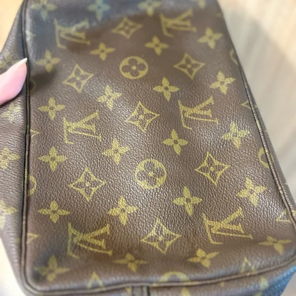 Auth LOUIS VUITTON Monogram Trousse Toilette 23 Clutch Bag Vintage Firm Price - Picture 5 of 14